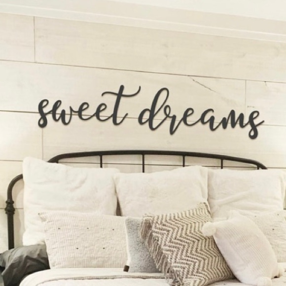Sweet Dreams metal sign